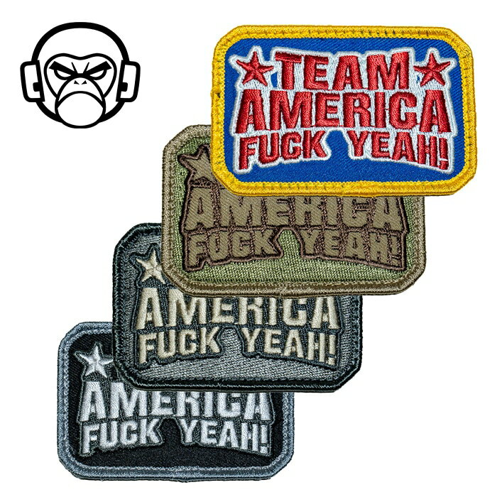 MSM Team America Patch【MIL-SPEC MONKEY チーム アメリカ パッチ】ミリタリー サバイバルゲーム ワッペン ベルクロ付き