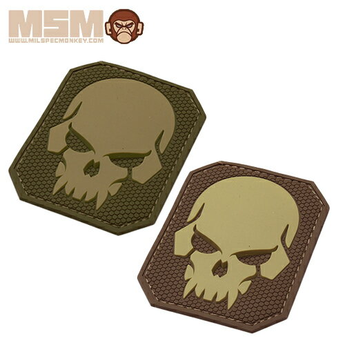 樂天商城 - MSM パイレーツ スカル ラージ PVCパッチ【ミルスペックモンキー Pirate Skull Large Patch】メンズ ミリタリー アウトドア カジュアル サバゲ バイク ツーリング スポーツ シューティング カスタム アクセサリー 雑貨 軍装 コスプレ ラバー ワッペン ベルクロ