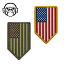 MSM US Flag Vertical Shield PVC Morale Patch【MIL-SPEC MONKEY 星条旗 ヴァーチカル シールド PVC ..