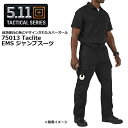 5.11 75013 Taclite EMS ジャンプスーツ 【5.11 75013 Taclite EMS JUMPSUIT】メンズ ミリタリー タクティカル サバゲ アウトドア 登山 キャンプ カジュアル ストリート 半袖 つなぎ ネイビー ポリエステル コットン 救急 ツーリング バイク OUTLET SALE 40％OFF