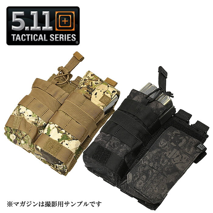 楽天PHANTOM5.11 56157G7 GEO7 ダブルARマグポーチ【ファイブイレブン Double AR Mag Pouch】メンズ ミリタリー アウトドア サバゲ ナイロン エクイプメント マガジン 弾帯 5.56mm スマホ 迷彩 カモ MOLLE フラップ バンジーコード 警察 特殊部隊 民間軍事会社