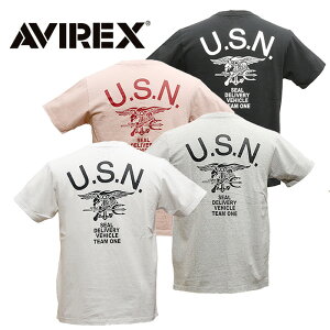 AVIREX 6193328 SEALsバックプリントTシャツ【アヴィレックス シールズ Back Print T-Shirt】メンズ ミリタリー カジュアル