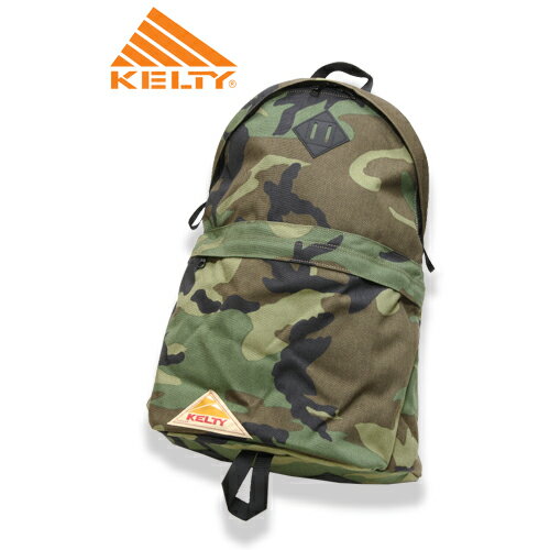 KELTY カモ デイパック / WOODLAND 【ケルティ CAMO MINI FANNY ウッドランド】ミリタリー アウトドア コーデュラナイロン ワンデイ バックパック 迷彩