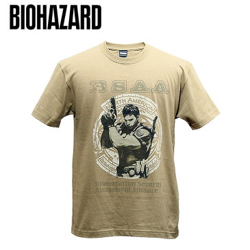 BIOHAZARD クリス・レッドフィールドTシャツ【バイオハザード chris redfield】メンズ ミリタリー サバイバルゲーム カプコン アルバート・ウェスカー