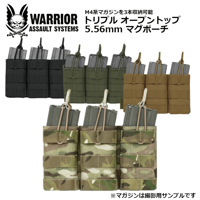 Warrior Assault Systems gv I[vgbv5.56mm }O|[`yEH[A[ATgVXe Triple Open M4 Mag Pouchz~^[ Y iC AEghA oR c[O  J R ToQ }KW|[`