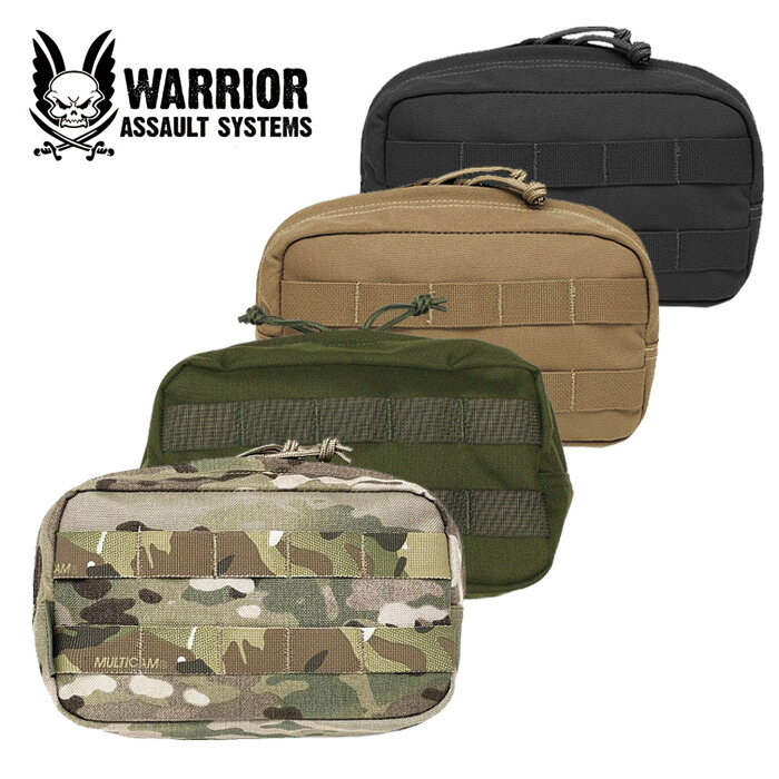 Warrior Assault Systems ホリゾンタルポーチ【ウォーリアーアサルトシステム horizonal utility pouch】ミリタリー メンズ サバゲ 装備品 MOLLE ジッパー バイク ナイロン アウトドア 登山 ツーリング 迷彩 カモ 軍物 サバゲ 汎用 ユーティリティー