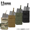 Warrior Assault Systems シングル オープントップ5.56mm マグポーチミリタリー メンズ ナイロン アウトドア 迷彩 カモ 軍物 サバゲ マガジンポーチ アサルトライフル バンジーコード MOLLE