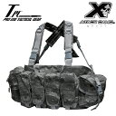 TP バトルストライク チェスト ハーネス/A-TACS GHOST 【tactical performance Battle Strike Chest Harness】 タクティカルパフォーマンス ミリタリー サバゲ アウトドア エクイプメント バンダリア 迷彩 カモ ナイロン ベルクロ ドットボタン