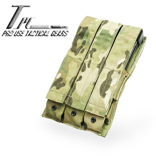 楽天PHANTOMTP MP5/ピストル トリプル マグ ポーチ/MULTICAM 【tactical performance Triple Mag Pouch】メンズ ミリタリー サバゲ アウトドア バイク ツーリング サイクリング 迷彩 カモ ナイロン ベルクロ ドットボタン MOLLE