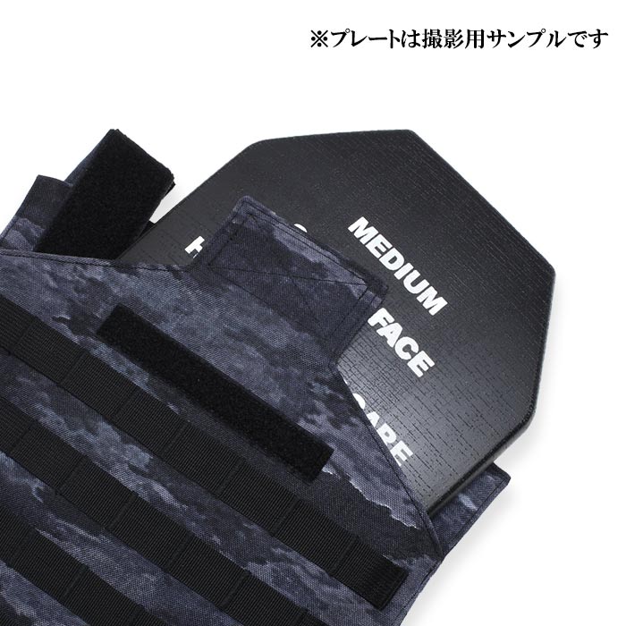 TP プレートキャリア・ベスト / A-TACS LE-X【tactical performance Plate Carrier Vest】メンズ ミリタリー サバゲ アウトドア バイク ツーリング サイクリング 迷彩 カモ ナイロン ベルクロ