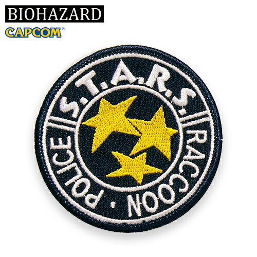 BIOHAZARD S.T.A.R.S.メダリオン 刺繍パッチ 【バイオハザード スターズ Medallion Embroidery Patch】resident evil 生化危机 カプコン ゲーム CAPCOM 刺繍 パッチパネル ベルクロ ミリタリー カジュアル サバゲ 雑貨 アクセサリー ベルクロ エンブレム