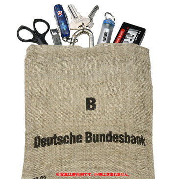ドイツ バンクコインケース/デッドストック【GERMAN BANK COINCASE/deadstock】小物入れ ポーチ バッグインバッグ リネン 麻袋 インテリア ブッシュクラフト キャンプ