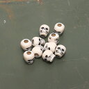 US スカルビーズ【Skull Beads】メンズ レディース キッズ ミリタリー アウトドア カジュアル サバゲ 手作り DIY カスタム ブレスレット キー...