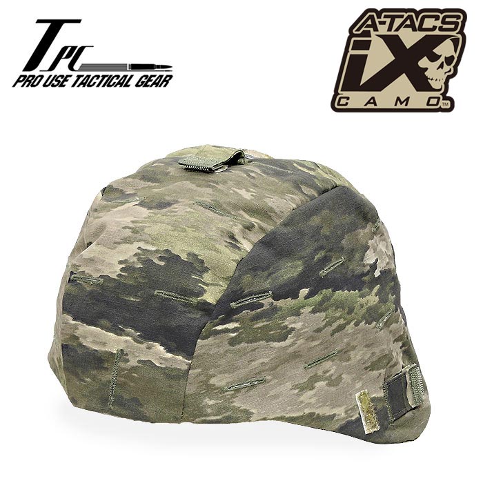 TP MICH2000ヘルメットカバー/A-TACS iX【Tactical Performance Helmet Cover/エータックス アイエックス】タクティカル パフォーマンス ミリタリー サバゲ ヘッドギア 米軍 軍装 コスプレ リップストップ コットン DCS 迷彩 カモ