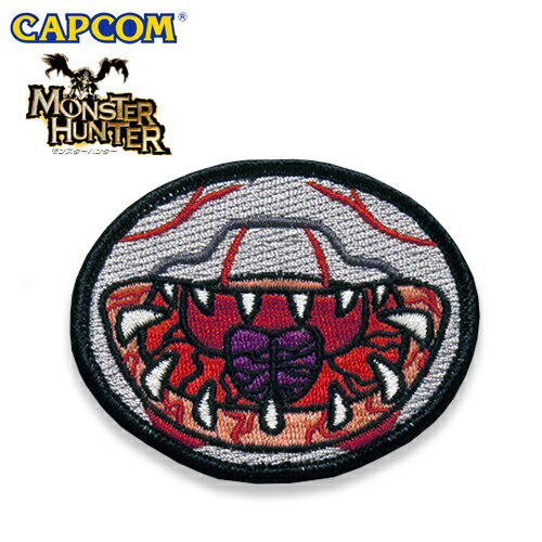 モンスターハンター フェイス 刺繍ワッペン/フルフル【Monster Hunter Face Embroidery Patch Face/Khezu】カプコン ...
