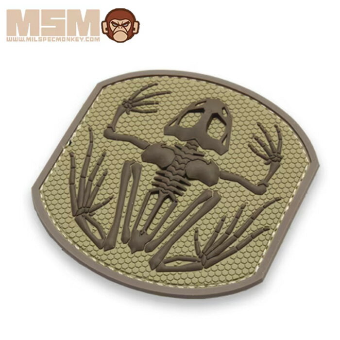Rakuten - MSM MIL-SPEC MONKEY FROG SKELETON PVC PATCH【ミルスペック・モンキー フロッグスケルトン PVC パッチ】メンズ ミリタリー サバイバルゲ－ム ベルクロ付き BDU