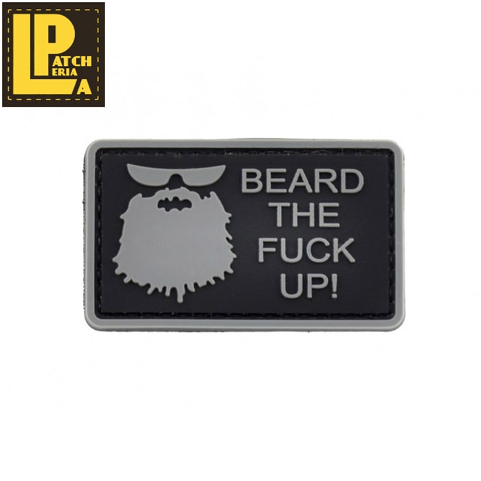 LA PATCHERIA Beard PATCH【ラパッチェリア PVCワッペン】メンズ サバゲ サバゲー エアソフト ミリタリー ワッペン airsoft 電...