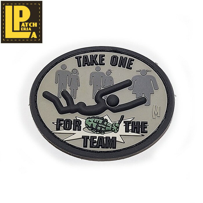 LA PATCHERIA Take One For The Team PATCH【ラパッチェリア PVCワッペン 】メンズ ベルクロ サバゲ サバゲー エアソフ...