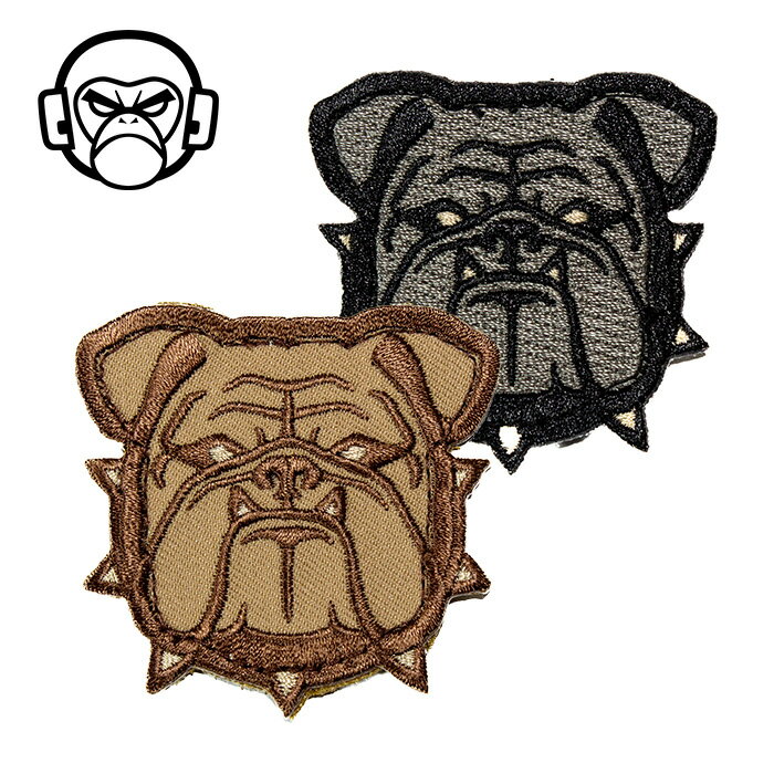 Rakuten - MSM MIL-SPEC MONKEY Bulldog Head - Small Patch【ミルスペック・モンキー ブルドッグヘッド スモール パッチ】メンズ ミリタリー ワッペン ベルクロ付き バイオハザード BDU