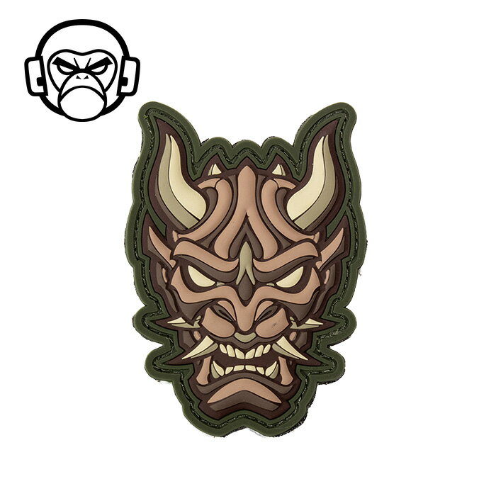Rakuten - MSM MIL-SPEC MONKEY Oni Head1 PVC Morale Patch【ミルスペック・モンキー 鬼頭 PVC パッチ】メンズ ミリタリー ワッペン ベルクロ付き BDU