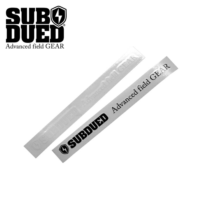 SUBDUED デカール ホリゾンタル ミディアム【サブデュード DECAL horizontal / MEDIUM】ミリタリー アウトドア カジュアル ストリート 登山 キャンプ バイク ツーリング サイクリング ウインタースポーツ カッティングシート ステッカー シール DIY カスタム ロゴ