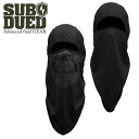 SUBDUED レイダー バラクラバ【サブデュード Raider Balaclava】メンズ レディース ミリタリー フェイスマスク 吸汗速乾 特殊部隊 スカル プリント 髑髏 サバゲ アウトドア バイク ツーリング ブラック ストレッチ ベルクロ フード スカーフ ヘッドギア