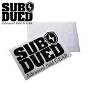 SUBDUED デカール/ラージ【サブデュード DECAL / LARGE】ミリタリー アウトドア カジュアル ストリート 登山 キャンプ ツーリング サイクリング ウインタースポーツ 自転車 バイク 車 スケボー スノーボード カッティングシート ステッカー シール DIY カスタム ロゴ