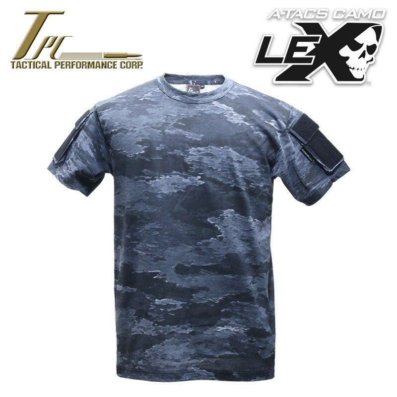 TP タクティカル ポケット Tシャツ/A-TACS LE-X【TP tactical Pocket Tee】タクティカルパフォーマンス ミリタリー サバゲ アウトドア スリーブ ポケット クルーネック SEALS シールズ 米海軍 特殊部隊 Tシャツ ベルクロ コットン 迷彩 カモ