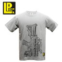 LA PATCHERIA M249オペレーターTシャツ【ラ パッチェリア Operator T-Shirts】メンズ ミリタリー アウトドア ストリート アーバン バイク ツーリング トップス コットン プリント カットソー カジュアル 製品染め ガーメントダイ イタリア OUTLET SALE 10 OFF