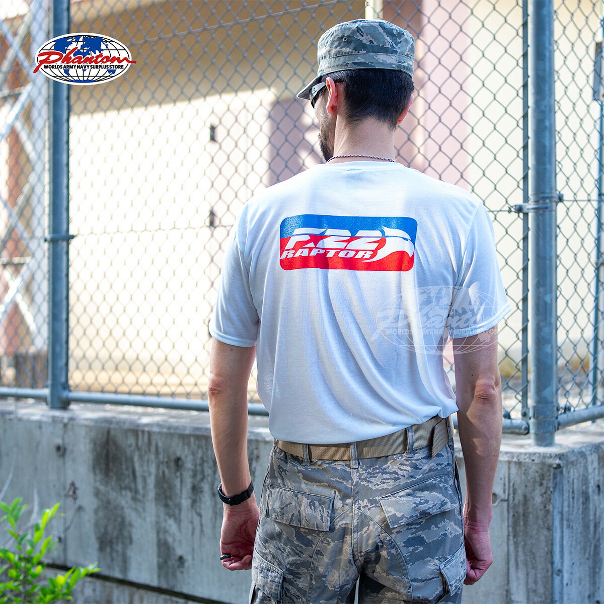 Rakuten - P/O F22 RAPTOR Tee【ファントム USAF F22 ラプター 速乾Tシャツ】メンズ ミリタリー タクティカル サバゲ キャンプ 登山 バイク ツーリング サイクリング カジュアル アウトドア 米軍 特殊部隊 USAF F22
