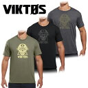 VIKTOS 4アイズ Tシャツメンズ ミリタリー アウトドア サバゲ カジュアル キャンプ バーベキュー ビーチ 海 山 US コットン ポリエステル クルーネック 半袖 プリント トップス インナー ロゴ LOGO ナイトビジョン スカル