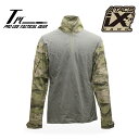 TP タクティカル コンバットシャツ/A-TACS iX 【tactical performance TACTICAL COMBAT SHIRTS エータックス アイエックス】メンズ ミリタリー アウトドア サバゲ 登山 バイク ツーリング インナー トップス 長袖 コットン ナイロン