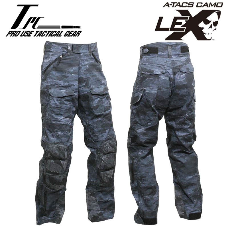 楽天PHANTOMTP タクティカル コンバット パンツR / A-TACS LE-X【タクティカル パフォーマンス Tactical Combat PantsR エータックス アイエックス】メンズ ミリタリー アウトドア サバゲ 迷彩 カモ ベルクロ ニー ヒップ パッド フラップポケット