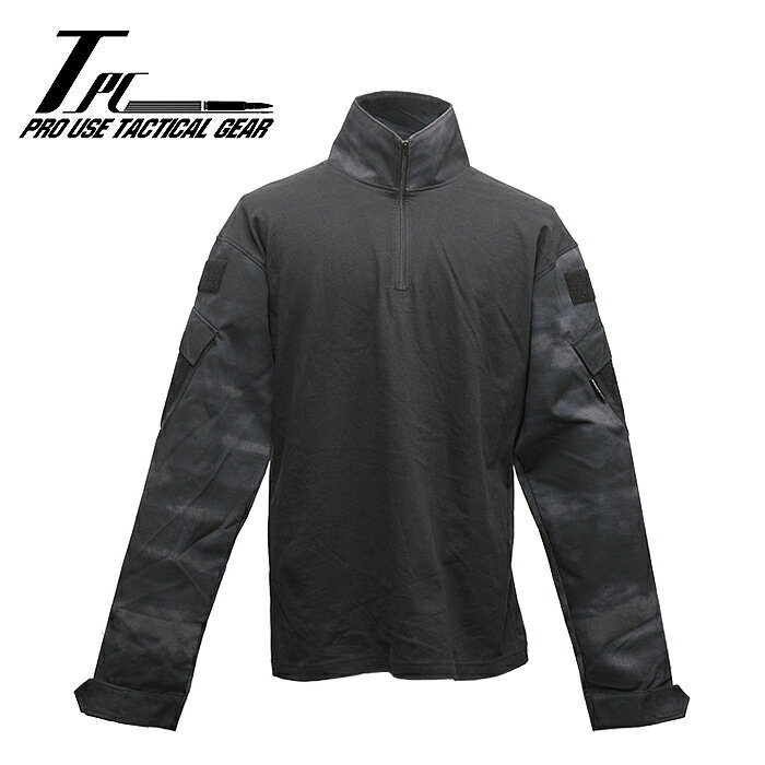 TP タクティカル コンバットシャツ/A-TACS LE【tactical performance TACTICAL COMBAT SHIRTS エータックス エルイー】メンズ ミリタリー アウトドア サバゲ 登山 バイク ツーリング インナー トップス 長袖 コットン ナイロン