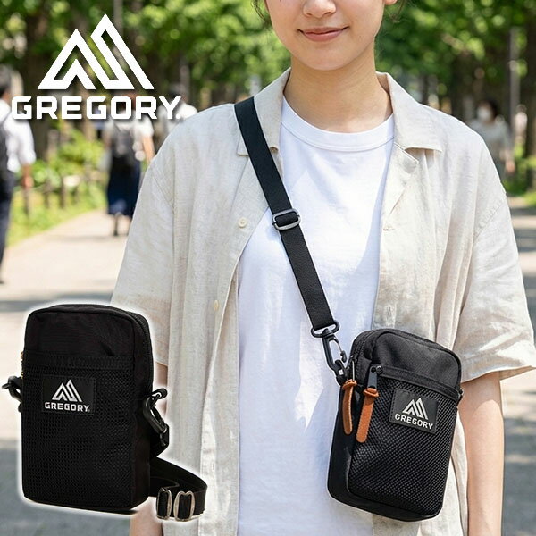 Rakuten - ネコポス発送！送料無料 グレゴリー ショルダーポーチ GREGORY メンズ レディース QUICK TO GO POCKET 1L クイックトゥーゴーポケット ポーチ 黒 サコッシュ 135108-1041