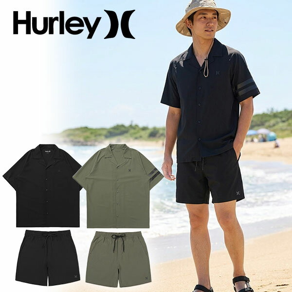 樂天商城 - 送料無料 ラッシュガード メンズ ハーレー HURLEY 半袖 ラッシュ セットアップ PHANTOM SHIRTS 水着 サーフパンツ 上下セット UVカット ラッシュ シャツ 紫外線対策 サーフィン 海 サーフ プール ランニング アウトドア 水着 MUWV251091 MWS07915 2026春夏新作