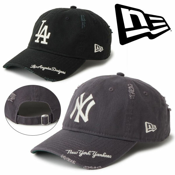 樂天商城 - 2026春夏新作 送料無料 ダメージ加工 ニューエラ キャップ NEW ERA 9TWENTY MLB Visor Logo メンズ レディース ユニセックス 帽子 CAP NY LA ヤンキース ドジャース 14745045 14745079