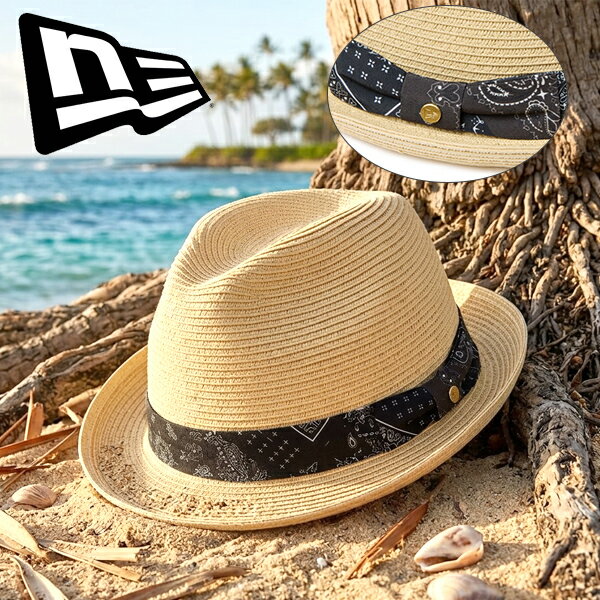 樂天商城 - 2026春夏新作 送料無料 大きいサイズ ニューエラ ハット NEW ERA THE FEDORA ストローハット ペーパーハット 麦わら帽子 メンズ 帽子 キャップ 14744664