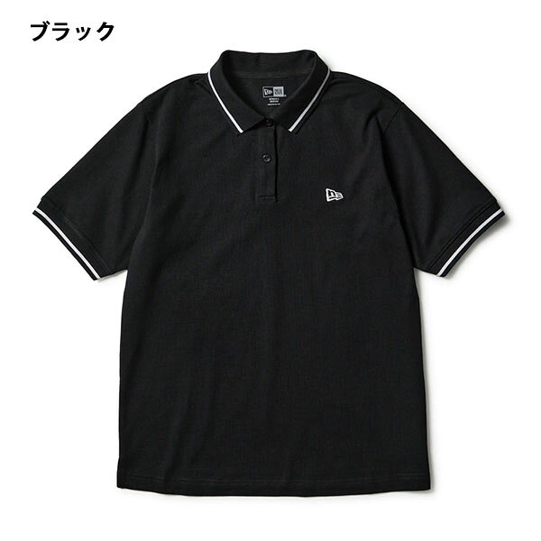 2026春夏新作 ネコポス発送！送料無料 ゴルフウェア 半袖 ポロシャツ ニューエラ NEW ERA GFW SS STRIPE COLLAR POLO レディース Tシャツ 吸汗速乾 UVカット 抗菌加工 14859855 14859857 3