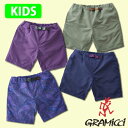 送料無料 グラミチ ショートパンツ GRAMICCI キッズ KIDS SHELL G-SHORTS 水陸両用 ハーフパンツ ショーツ ジュニア ガールズ ボーイズ 子供 110 120 130 ショートパンツ ゆったりシルエット 定番 無地 G2SK-P028-K クライミング アウトドア クライミングパンツ