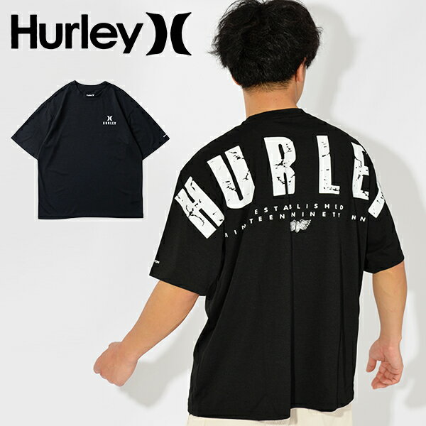 ゆうパケット発送！ 送料無料 ラッシュガード メンズ ハーレー HURLEY 半袖 PHANTOM OVERSIZED BACK LOGO TEE UVカット ラッシュTシャツ 紫外線対策 ラッシュ Tシャツ サーフィン 海 海水浴 サーフ オーバーサイズ アウトドア 水着 2023春新作 RASH TEE 10%off