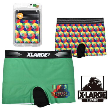 ボクサーパンツ X-LARGE エクストララージ メンズ RGB グリーン 緑 ウエストロゴ スポーツショーツ アンダーウェア UNDERWEAR 下着 インナー ショーツ パンツ スポーツ ランニング ゴルフ 日本正規品 得割30