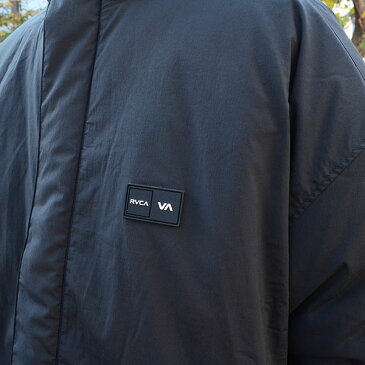 送料無料 中綿ジャケット RVCA ルーカ メンズ REFLECT PUFFER JACKET ブラック 黒 ジャケット ナイロン 中綿 ダウン ロゴ スケートボード スノーボード 20%off