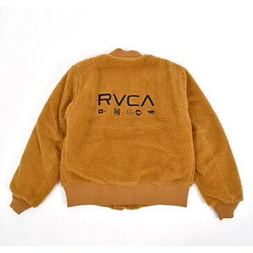 送料無料 ジャケット RVCA ルーカ レディース JACKET キャメル ジャケット リバーシブル フリース ナイロン 中綿 ロゴ スケートボード スノーボード 30%off