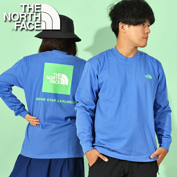 送料無料 ノースフェイス バックプリント 長袖Tシャツ メンズ レディース UV ロンT THE NORTH FACE L/S Back Square Logo Tee ロングスリーブ バック スクエア ロゴ ティー NT32343 2023春新作