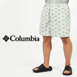 ゆうパケット発送！ 送料無料 コロンビア 水陸両用 ショートパンツ Columbia メンズ Super Backcast Water Short ハーフパンツ サーフパンツ 短パン 水着 ボードショーツ 総柄 魚柄 アウトドア キャンプ 釣り フィッシング フェス FM1107 2023春夏新色