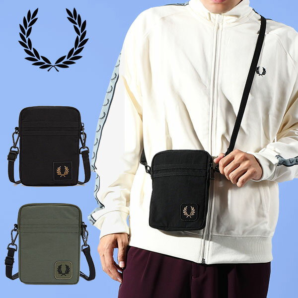 乐天商城 - 送料無料 ミニショルダーバッグ FRED PERRY フレッドペリー メンズ レディース ユニセックス NYLON BADGE SMALL SIDE BAG リサイクルナイロン 軽量 ポーチ ショルダーバッグ 斜めがけバッグ L1194 正規販売店