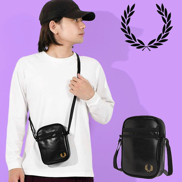 乐天商城 - 送料無料 ショルダーバッグ FRED PERRY フレッドペリー メンズ レディース ユニセックス Tonal Classic Small Side Bag トーナル クラシック スモール サイドバック リサイクルポリエステル バッグ ブラック 黒 L2166 2026春新作 国内正規品