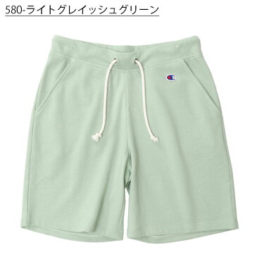 ショートパンツ チャンピオン Champion レディース ウィメンズ ショートスウェットパンツ ショーツ 短パン 裏毛 スウェット スエット ワンポイント ロゴ グリーン 緑 2020春夏新色 得割10 CW-K503