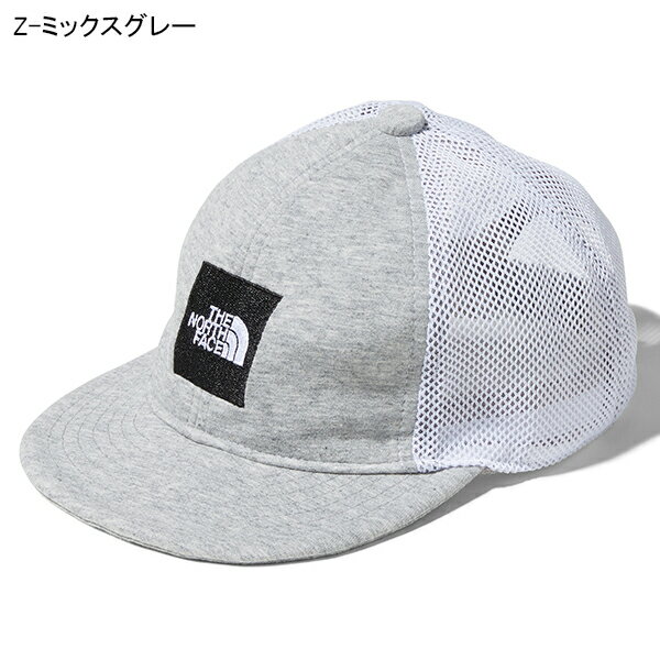 ゆうパケット対応可能！折りたためる 子供 メッシュキャップ THE NORTH FACE ノースフェイス Baby Square Logo Mesh Cap キッズ ベビー スクエアロゴ メッシュ キャップ 帽子 幼児 1歳 2歳 nnb02000 2022春夏新色